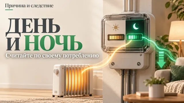 Ночная зона зимой не растёт: почему двухтарифный счётчик экономит не всем
