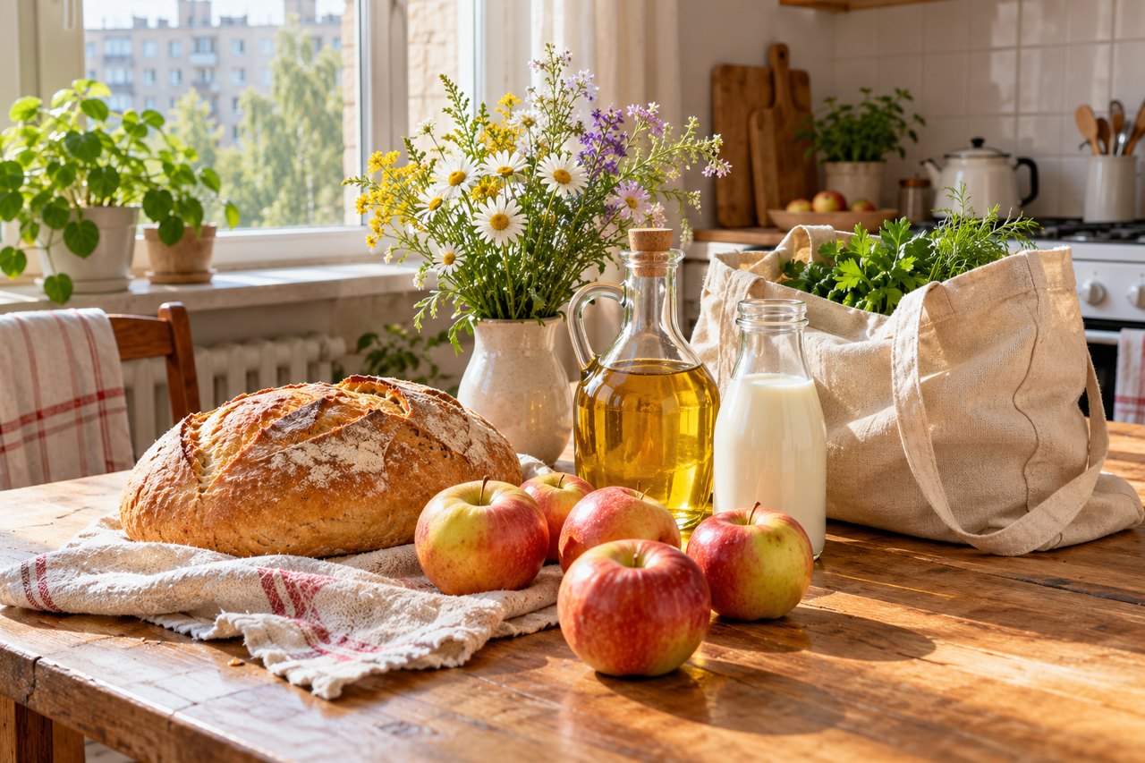 Продукты для разных домашних покупок