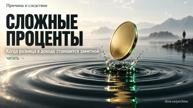 Почему капитализация и выплата на карту при одной ставке дают разный доход?