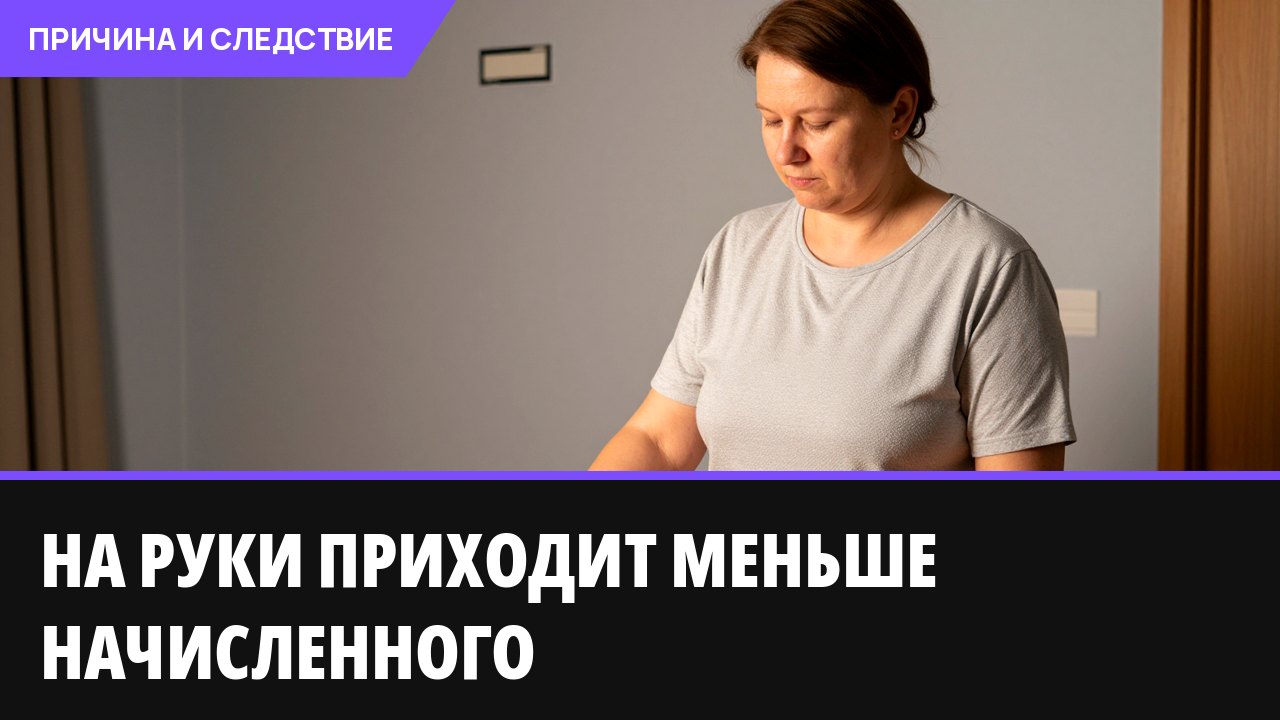 На руки приходит меньше начисленного