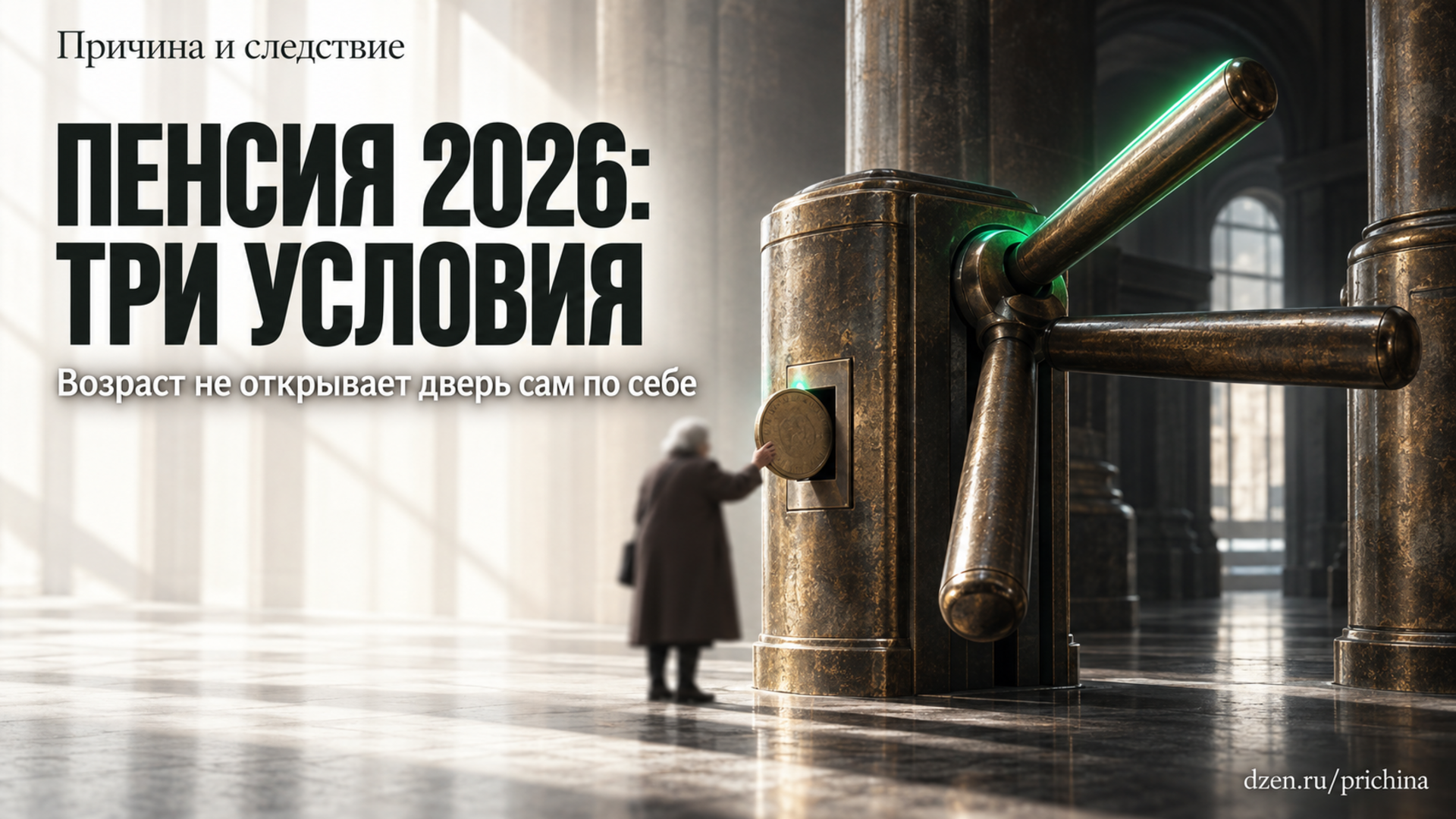 Почему в 2026 году пенсия открывается не по одному условию: возраст, стаж и коэффициенты