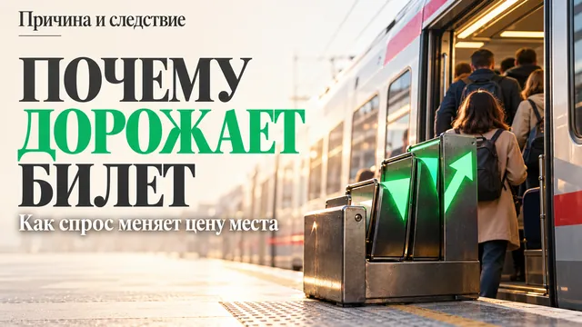 Почему билет на поезд в каникулы дорожает по мере продажи