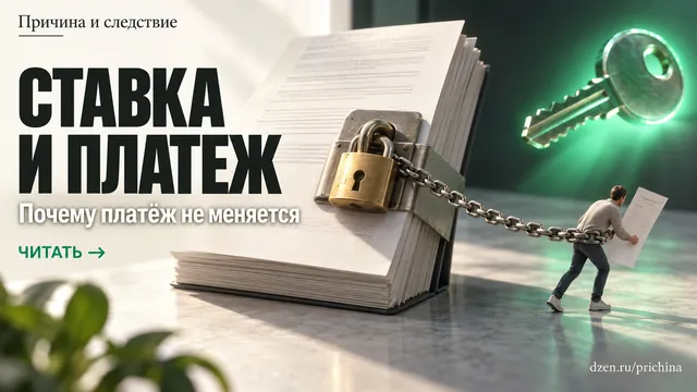 Почему платеж не снижается, если ставку в экономике уменьшили?