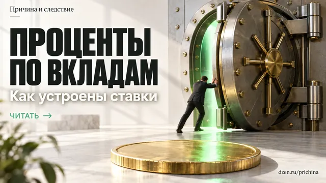 Проценты по вкладам: причина и следствие