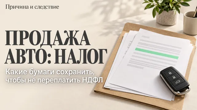 Машина, проданная раньше трёх лет, облагается НДФЛ, но не с полной суммы: вычет до 250 000 рублей