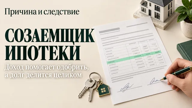 Почему созаемщик помогает одобрить ипотеку, но отвечает за долг целиком