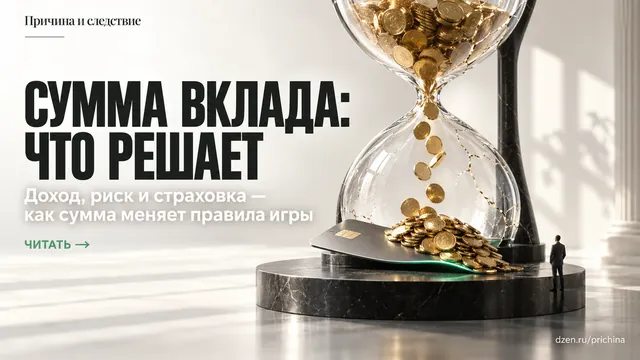 Почему крупный депозит меняет отношение банка к вам?