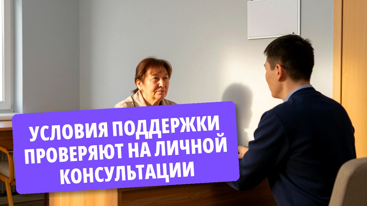 Условия поддержки проверяют на личной консультации