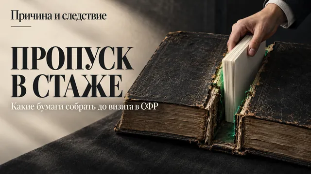 Пропуск в стаже чаще не значит, что работы не было: подтверждение лежит в другой системе учёта