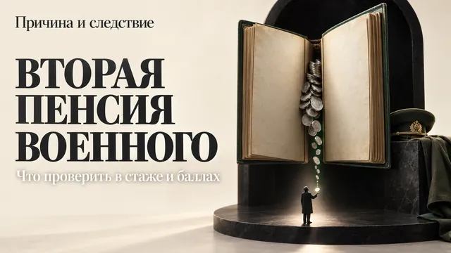 Почему вторая пенсия военного пенсионера часто меньше ожидаемой и что проверить в стаже